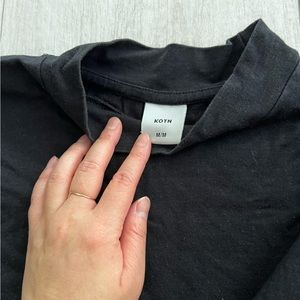 Mock neck cotton long sleeve